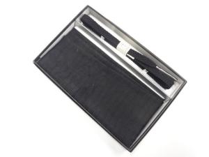 未使用品　正絹　喪服用　手組帯締め・帯揚げセット